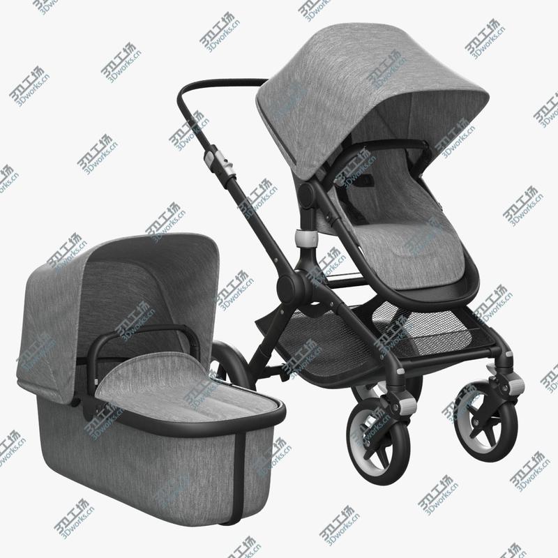 images/goods_img/202105074/Bugaboo Fox Pram and Bassinet 3D model/1.jpg